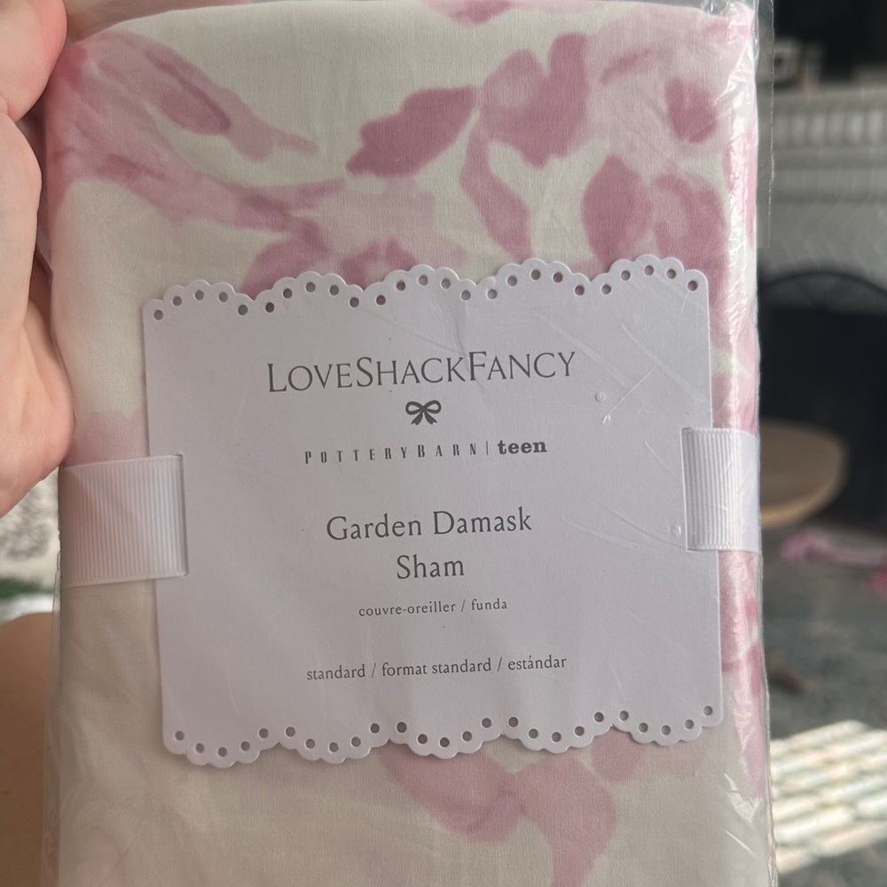 LoveShackFancy Pink Floral Pillow Sham